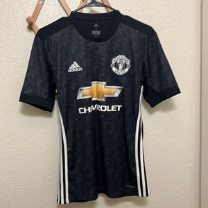 Adidas Manchester United- Black Jersey- Size Small - Soccer Jersey